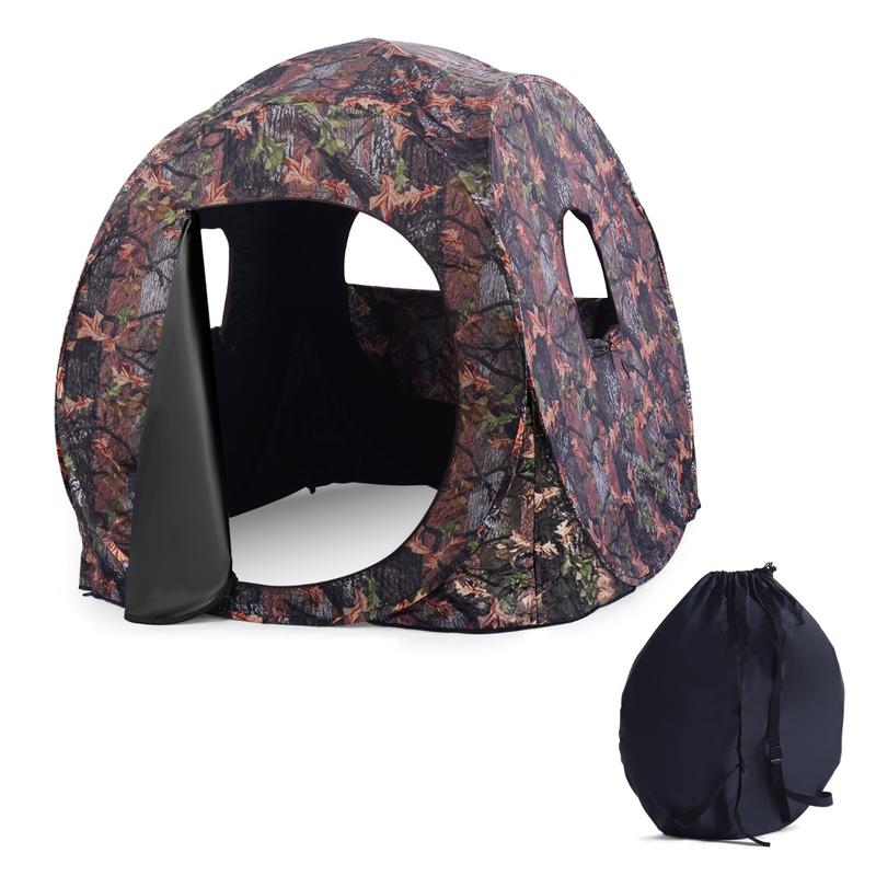 Hunting Outdoor - 3인용 팝업 사냥 텐트, PU 옥스포드