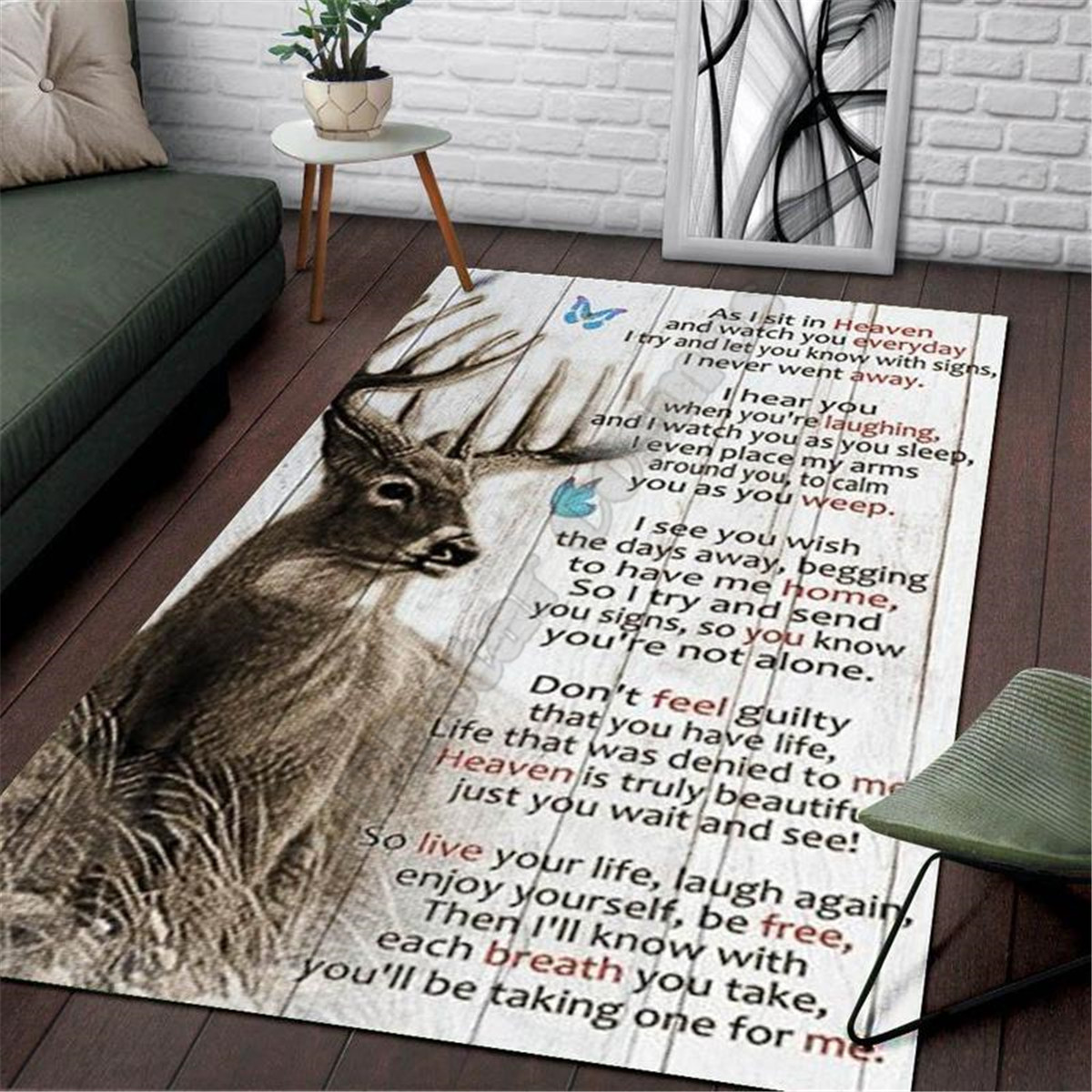 Hunting Outdoor Mat - 사슴 사냥 지역 러그 3D 프린팅