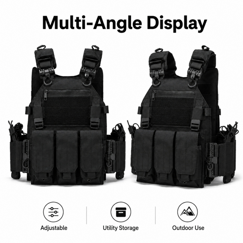 전술 조끼 폴리에스터 캐리어, 트리플 탄창 파우치, 퀵 - Outdoor Hunting Vest 리뷰 및 가격