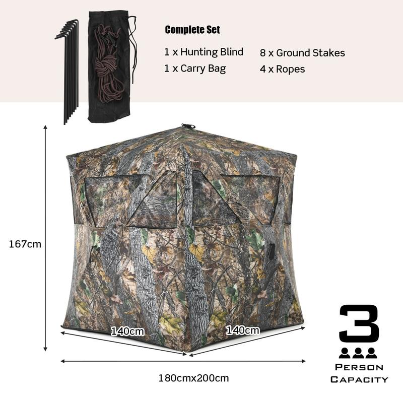 휴대용 사냥 은신처(사슴 및 양각양용), 지면 고정용  - Hunting Outdoor 리뷰 및 가격