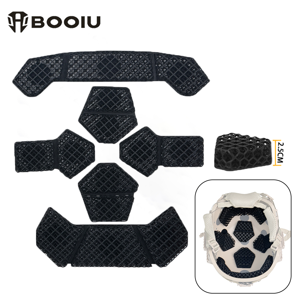 BOOIU 3D 인쇄된 허니콤 헬멧 라이너 패드 폴리머 - Hunting Outdoor Mat 리뷰 및 가격