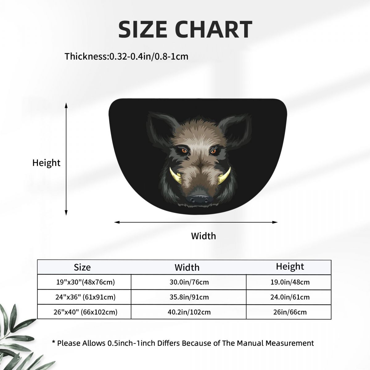 재미있는 야생돼지 사냥 디자인의 부드러운 플란넬 반원형 - Hunting Outdoor Mat 리뷰 및 가격