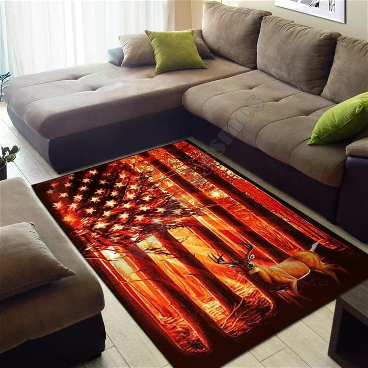 사슴 사냥 지역 러그 3D 프린팅 러그 바닥 매트 러그 - Hunting Outdoor Mat 리뷰 및 가격