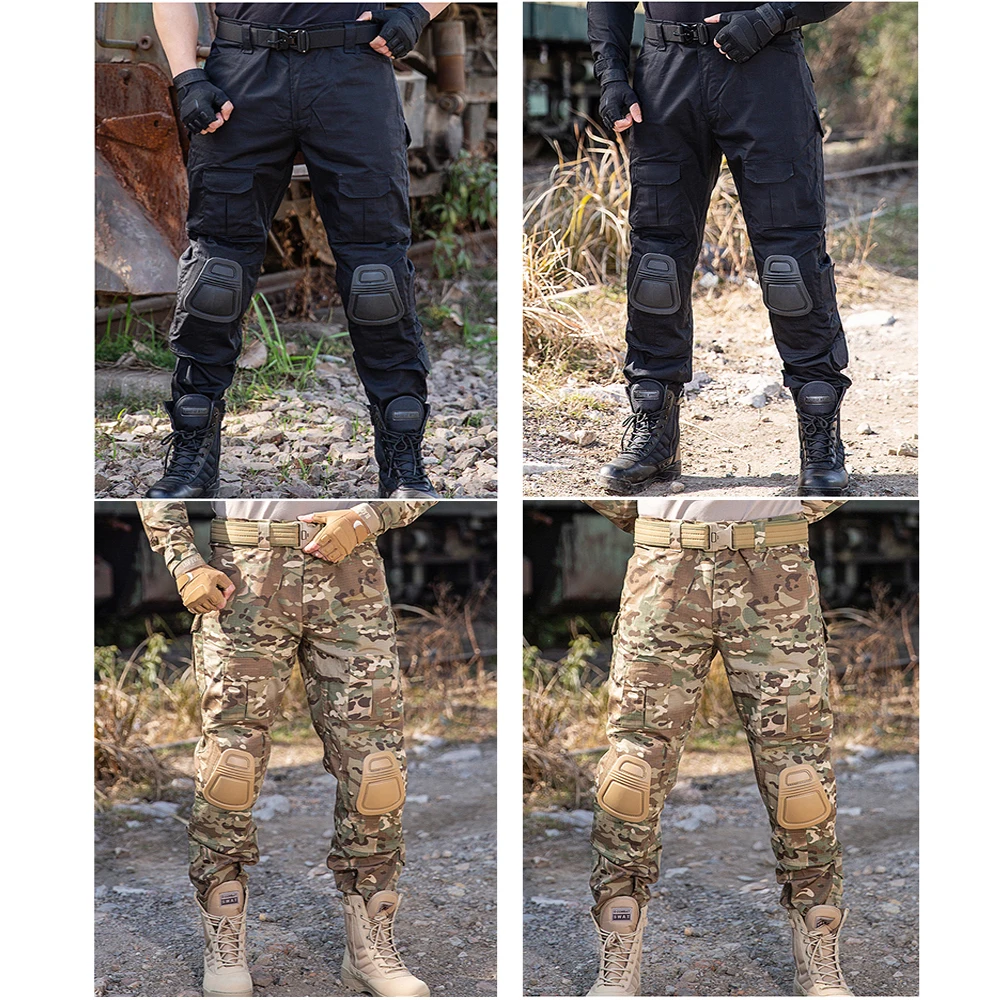 군인 전투 바지 전술 바지 위장 카고 바지 트레킹 사냥 - Outdoor Hunting Trousers 리뷰 및 가격
